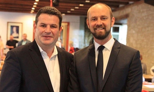 Hubertus Heil und Malte Schneider. Foto: SPD Schöningen