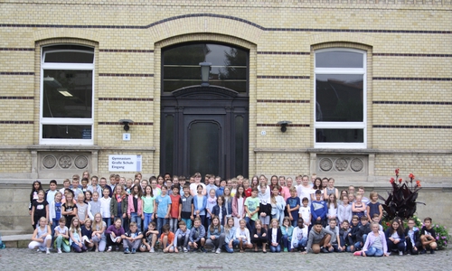 Die Schüler des fünften Jahrgangs der Großen Schule konnten eingeschult werden. Foto: Habenbacher