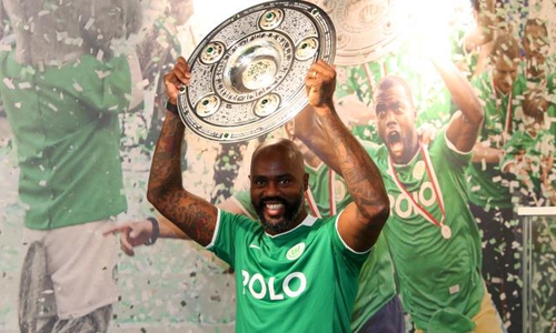 Grafite hat die Schale gegen das Lenkrad eingetauscht. Foto: VfL Wolfsburg