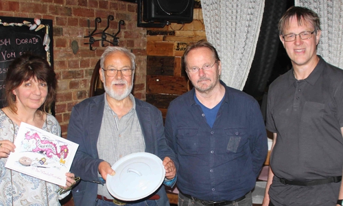 Angelika Uminski, Hilmar Nagel, Bernhard Foitzik und Lutz Seifert (v. li.). Foto: Bündnis 90/Die Grünen