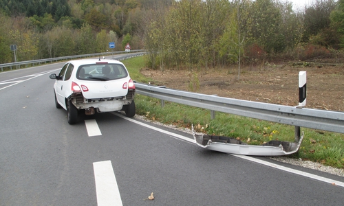 Das Unfallauto der 42-Jährigen.
Foto: Polizei