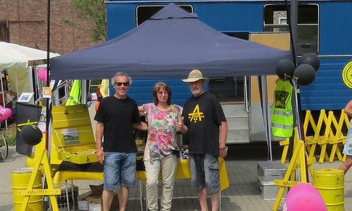 Michael Haase, Heike Wiegel und Erich Meier. Foto: Asse-Aktivisten