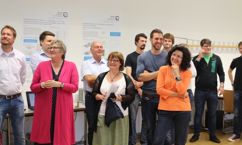 Niedersachsens Wissenschaftsministerin Gabriele Heinen-Kljajić (ganz rechts im Bild) zu Besuch an der Ostfalia Hochschule in Wolfenbüttel. Foto: Robert Braumann