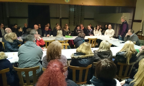 Die Unabhängige Wählergemeinschaft Denkte (UWG) hatte am 02.02.17 zur Information und Meinungsaustausch über die geplante Gesamtschule – IGS Schöppenstedt eingeladen. Foto: privat