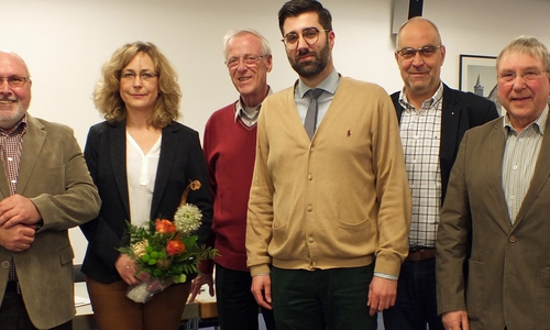 Der Vorstand der Kreisverkehrswacht Helmstedt mit aktiven Mitgliedern 2016.: Godehard Gatzemeier, Anja Stahl, Peter Geißler, Sebastian Gutt, Martin Lehmann und Josef Temmeyer. Foto: Achim Klaffehn
