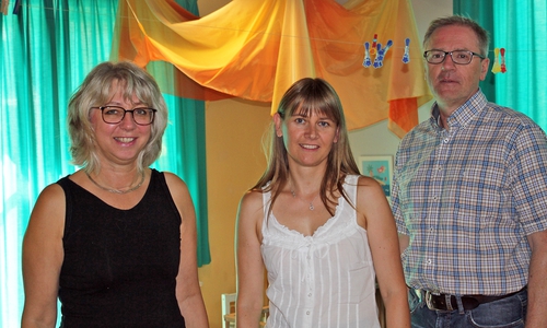 Kathrin Pohl (mitte) mit Inka Baudisch und Andreas Binner. Foto: Stadt Wolfenbüttel