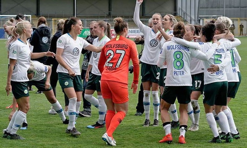 Vorzeitig mit dem Doublegewinn: VfL Wolfsburg. Foto: imago/foto2press