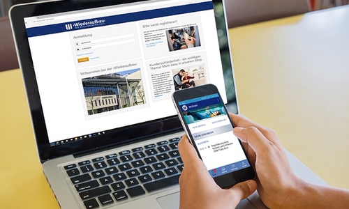 Die "Wiederaufbau" bietet ihren Kunden ein neues Kundenportal und einen neue App an. Foto: Baugenossenschaft "Wiederaufbau"