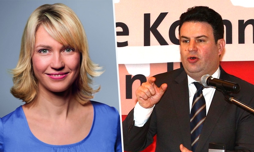 Hubertus Heil kandidiert erneut für den Bundestag und freut sich über Manuela Schwesig als Rednerin. Foto: Hans Buttermilch / Thorsten Raedlein