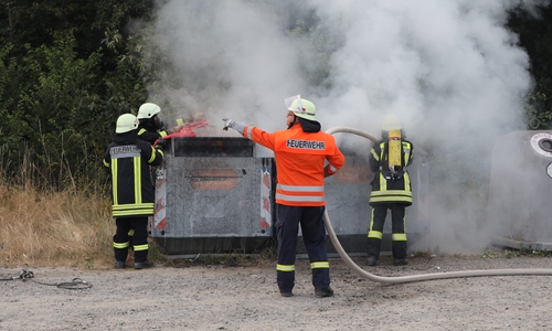Bereits im Juli 2019 hatte ein Container in Fümmelse gebrannt. Archivbild