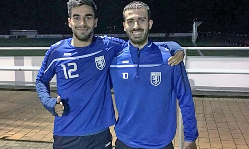 Schon Freunde: Masirullah Omarkhiel und Cristian Mayoral (re.). Foto: privat