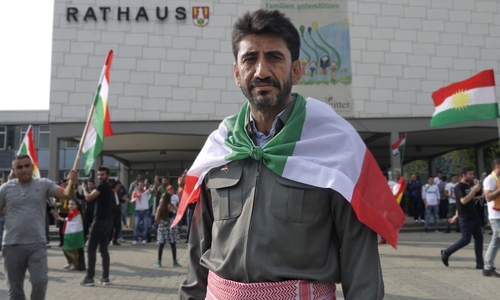 Ali Hassan unterstützt mit seiner Gemeinde das Referendum im Nordirak. Video/Fotos: Alexander Panknin