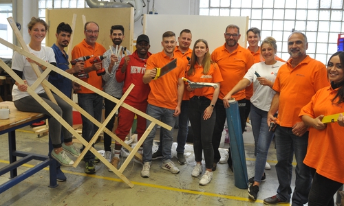 Die "Brückenbauer".
Foto: DRK