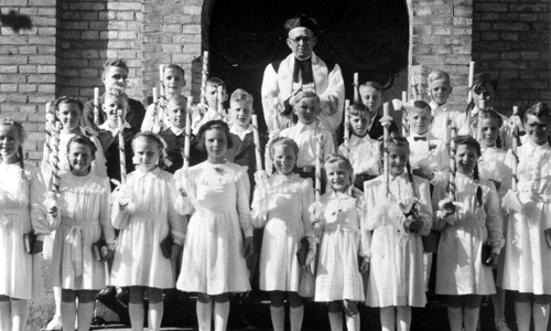  Kommunionskinder zirka 1946.