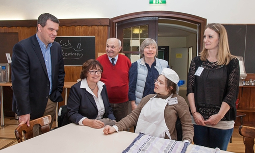 Alexander Saipa, Petra Wontorra, Helmut Meier und 