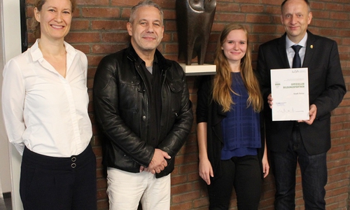 Nina Sesler (zweite von rechts) fängt bei der Stadt Peine an. Foto: Stadt Peine