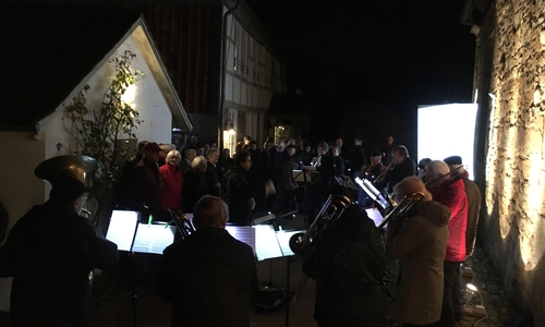 Im Innenhof der Kirche.
Foto: Jan-Christoph Albrecht