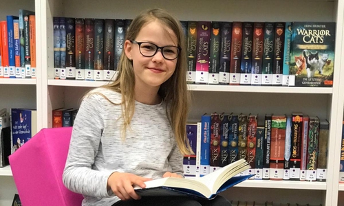 Mia Gradewald hat den Lesewettbewerb gewonnen. Foto: THG