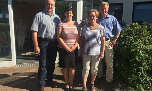 v. l. n. r. Dietmar Fricke, Cornelia Kasten, Sarah Grabenhorst-Quidde und Frank Oesterhelweg. Foto: privat