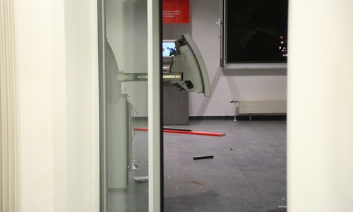 Gesprengter Geldautomat in Helmstedt. Foto: aktuell24 (BM)