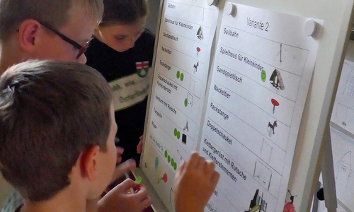 Die Kinder müssen sich zwischen zwei Varianten entscheiden. Foto: Stadt Salzgitter