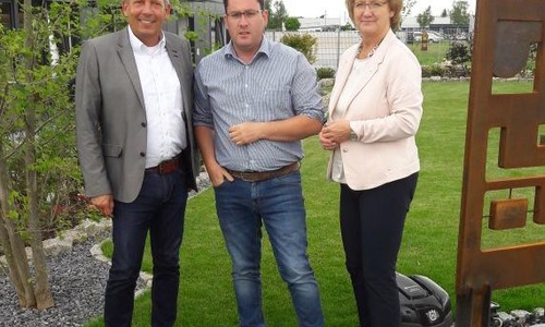 Andreas Meier (links), MdB Ingrid Pahlmann, Marc Trossen. Foto: CDU Peine