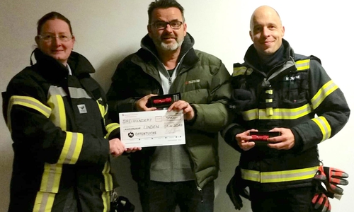 Von links: Meike Beinert, Peter Lubnow und Marco Dickhut. Foto: FF Linden