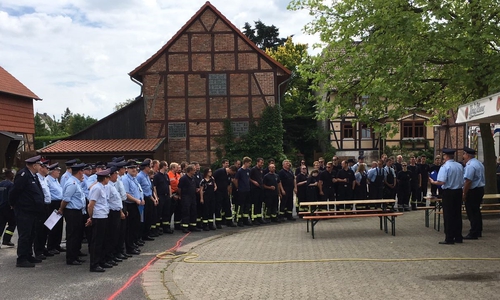 Abschluss der Gemeindewettkämpe 2017 in Groß Brunsrode. Foto: Gemeinde Lehre