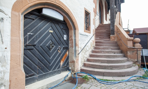 Hier soll der Haupteingang zum künftigen "Welterbe-Info-Zentrum" entstehen. Fotos: Alec Pein