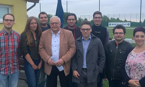 Lorenz Plapper, Jacqueline Gödecke, Daniel Eimers, Klaus Hantelmann, Moritz Birkelbach, Lukas Quandt, Henrik Hagemann, Arne Bahns, Sarah Grabenhorst-Quidde. Foto: Junge Union Wolfenbüttel