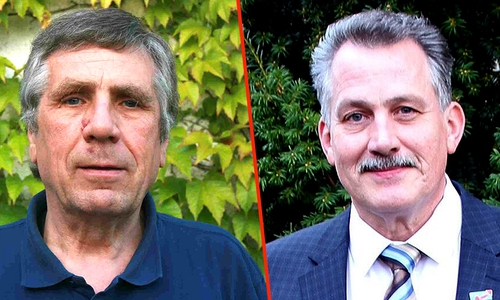 Jürgen Kumlehn hat Klaus-Dieter Heid, Mitglied der AfD-Kreis- und Stadtfraktion, bei der Staatsanwaltschaft wegen des Verdacht der Volksverhetzung angezeigt. Fotos. Privat/Collage: Andrè Ehlers