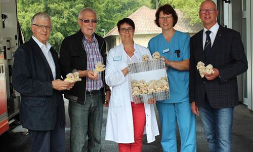 500 neue Plüsch-Löwen warten nun auf die kleinen Patienten. Foto: Klinikum Wolfsburg