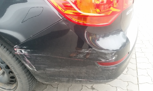 Der beschädigte Opel Astra. Foto: privat