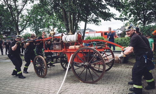 Die historische Handdruckspritze muss saniert werden. Foto: Freiwillige Feuerwehr Fallersleben