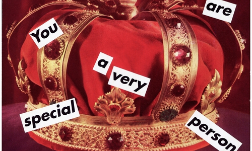 Foto: Barbara Kruger Untitled (You are a very special person), 1995 Collage 13,6 x 19,1 cm. 31 x 35 cm (framed) Courtesy Sprüth Magers