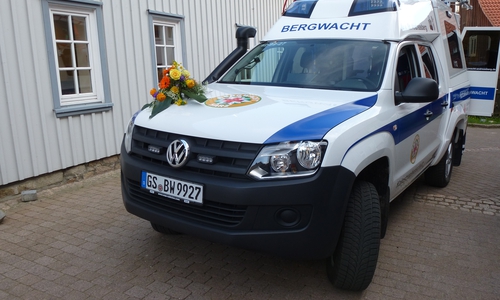 Mit dem neuen VW Amarok ist die Bergwacht bei jedem Wetter gut für den Einsatz gerüstet. Foto: Timo Pischke\DRK Kreisverband Goslar