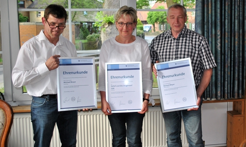 Michael Braun, Elke Dragendorf und Richard Meyer. Foto: Kreishandwerkerschaft Region Braunschweig-Gifhorn