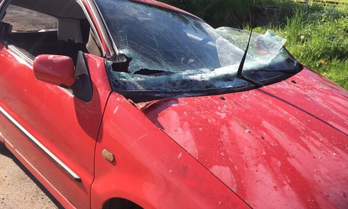 Bei der Übung mussten vier Personen aus dem Auto befreit werden, das von einem Güterzug erfasst worden war. Fotos: Antonia Henker