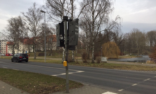 Die Ampel ist defekt. Foto: Anke Donner