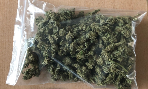 Bei der Wohnungsdurchsuchung gab der Mann freiwillig diverse Konsumutensilien sowie zirka 50 Gramm Marihuana an die Beamten heraus. Foto: Polizei