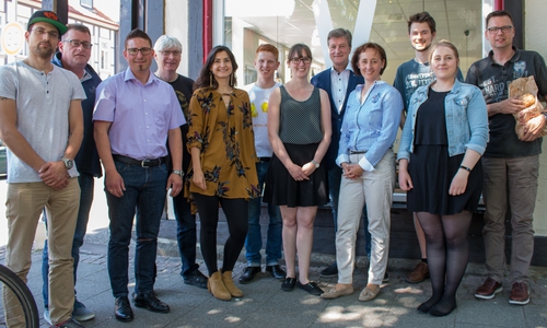 Ein Teil des Summertime-Festival-Teams 2018 mit den Sponsoren. Foto und Video: Werner Heise