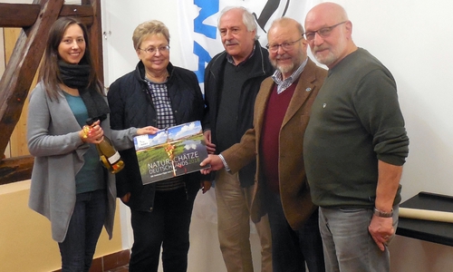 Marieke Neßmann, Bärbel Umbach, Hermann Lichtsinn, Karl-Heinz Dorge und Reinhard Wagner. Foto: NABU/Reinhard Wagner
