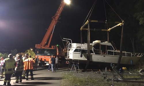 In Wedtlenstedt kam es am Dienstagabend zu einem Einsatz am Yachthafen. Fotos/Video/Podcast: aktuell24/bm