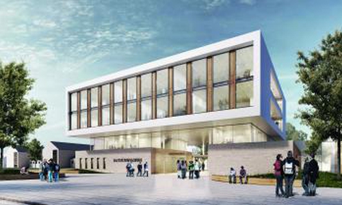 Ratsgymnasium Gewinner Architekturwettbewerb. Darstellung: Struhk Architekten