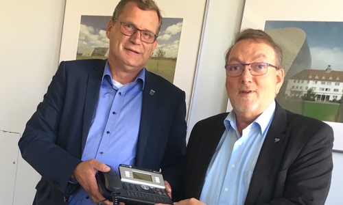 Ralf Heuer, Erster Samtgemeinderat Meinsersen und Michael Sothmann, Geschäftsbereichsleiter Bürgerdienste, Stadt Wolfsburg. Foto: Stadt Wolfsburg