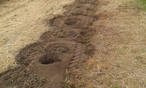 Zurück bleiben die Bohrlöcher, der Zaun ist nach Protesten verschwunden. Foto: privat