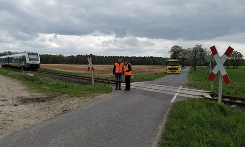 An diesem Bahnübergang kam es zu dem Unfall. Fotos: aktuell24/DC