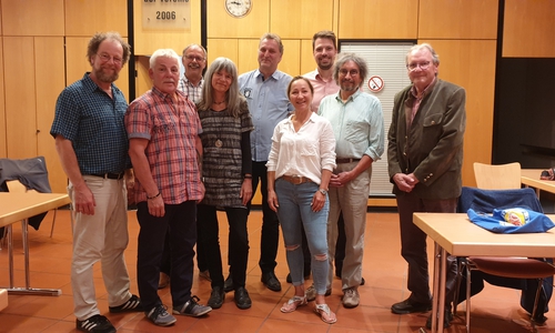 Matthias Böhnig von links, Thomas Klusmann, Uwe Feder, Dr. Sabine Auschra, Michael Marsel, Karin Lüer, Nils Lippelt, Dr. Diethelm Krause-Hotopp, Joachim Lüer. Foto: Matthias Böhnig
