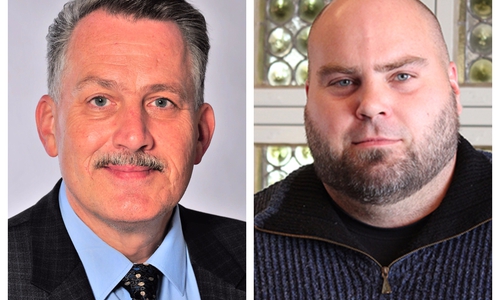 Der Wortwechsel zwischen Klaus-Dieter Heid und Florian Röpke geht in die nächste Runde. Fotos: AfD/Stadt Wolfenbüttel