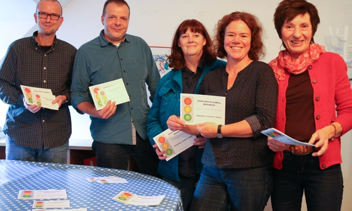 Runder Tisch zum Kindesschutz. Jörg Hermann, Dr. Michael Zense, Britta Diebel, Anette Scheffer und Traute Prüß. Foto: Werner Heise